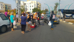 بالصور: اصابة متوسطة لسيدة بحادث دهس في مدينة الرملة 